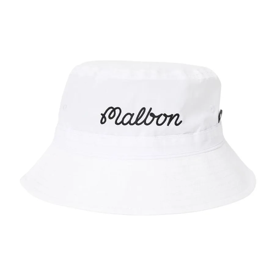 Malbon Golf Nylon Bucket Hats Unisex White