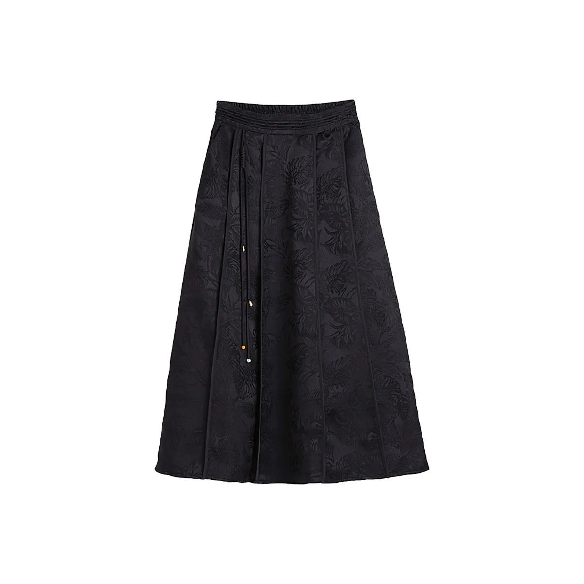Hang Yi Court Casual Long Skirts Women's Black