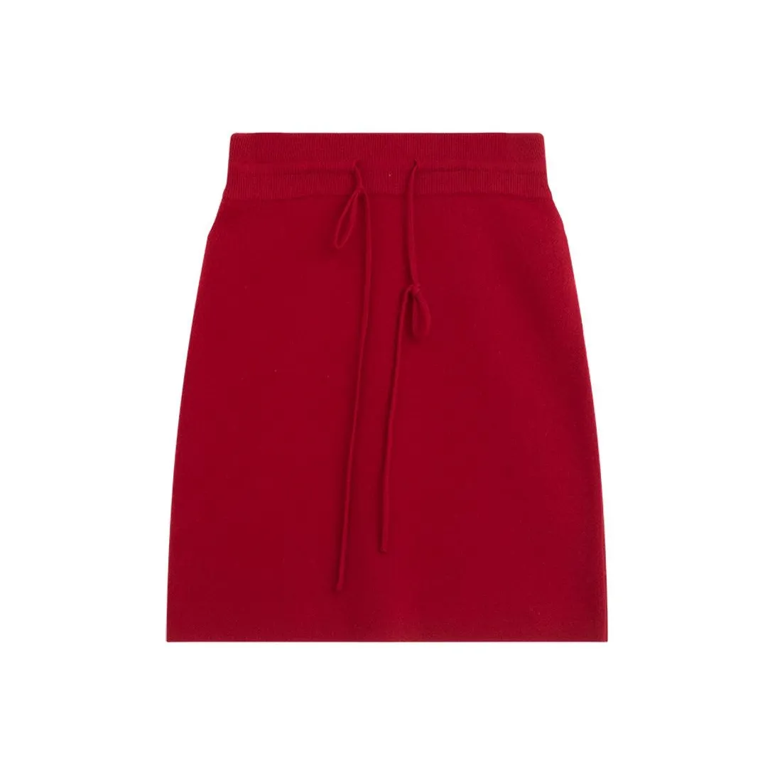 KAMILAN Повседневные короткие юбки Женские Red