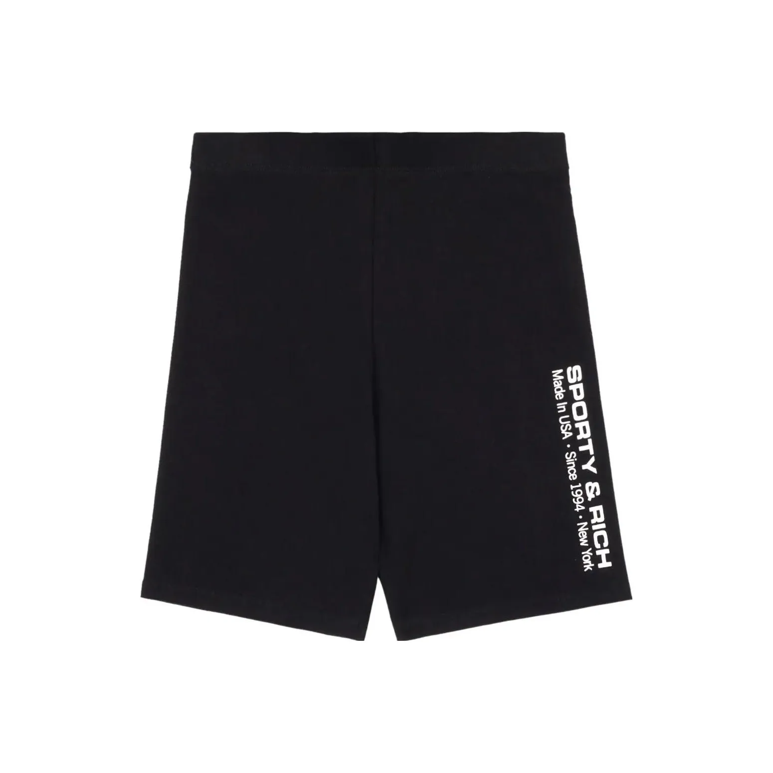 SPORTY & RICH Logo Printed Fitted Shorts