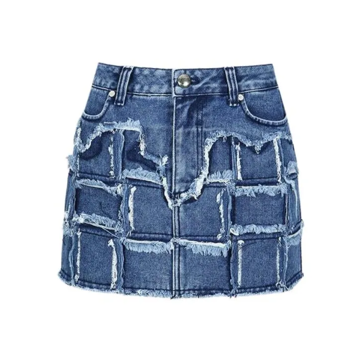 ANDERSSON BELL Collaboration SS24 Джинсовые короткие юбки Женские Blue