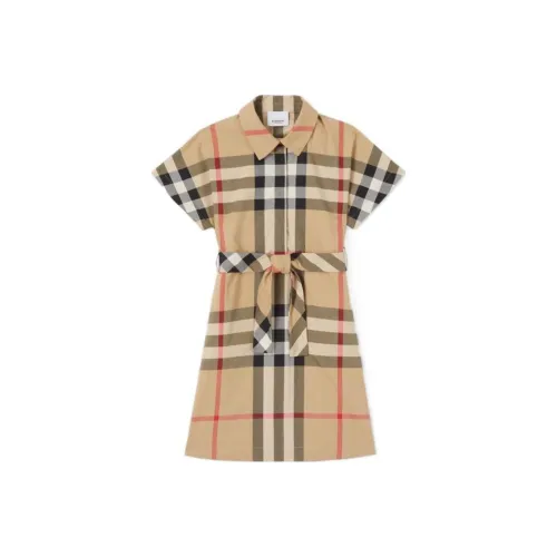 Burberry Архивный бежевый Kids Платья