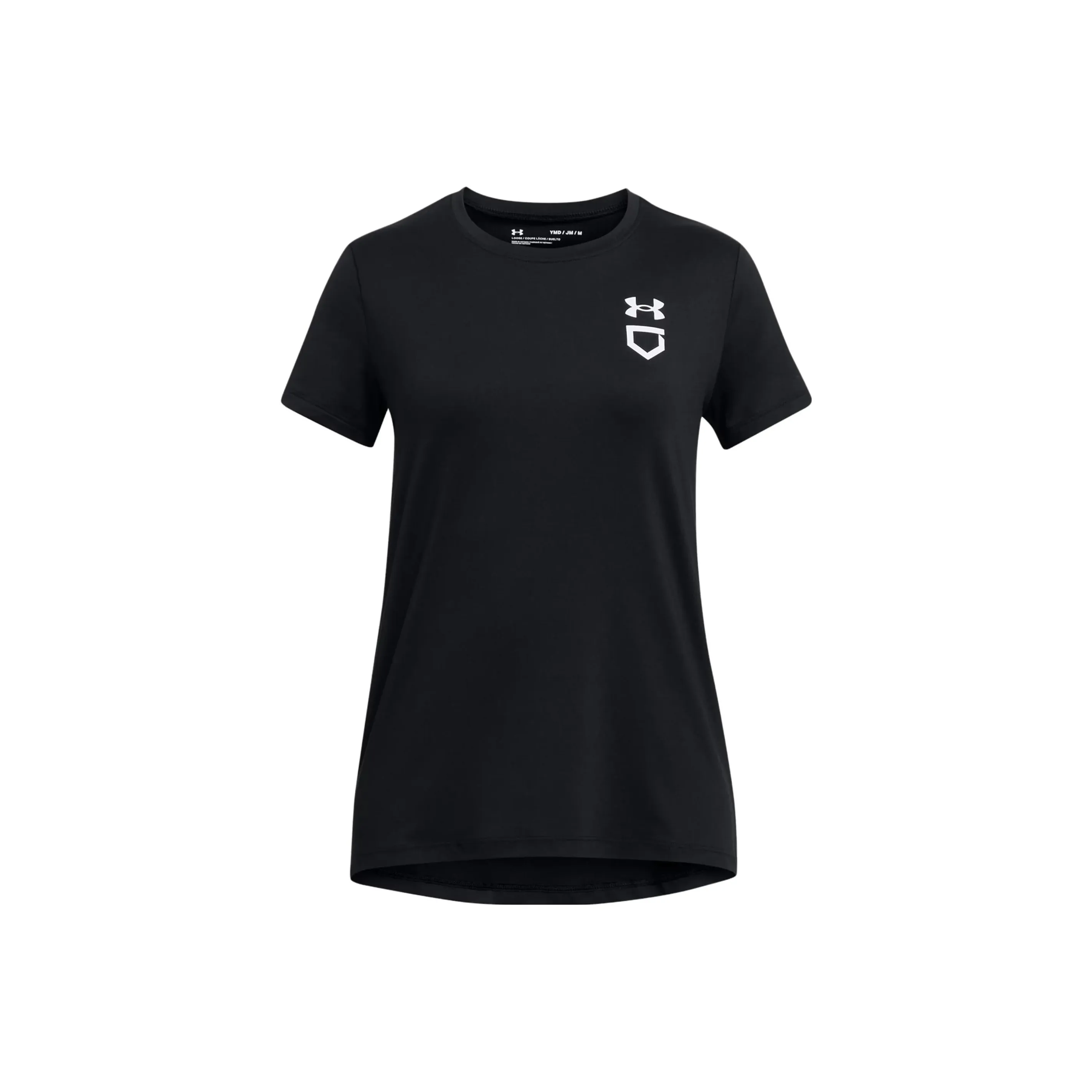 Under Armour TrainUtility Детская одежда Utility Softball Тренировки T-рубашка T-рубашка Детский Черный