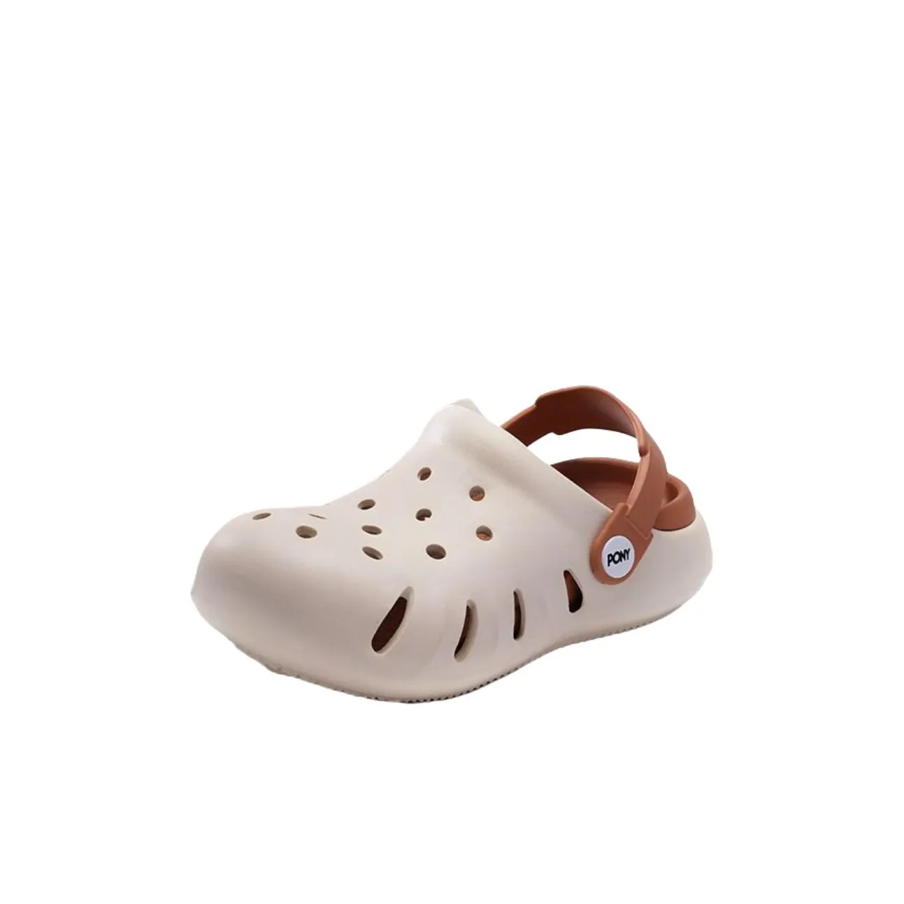 PONY противоскользящие и дышащие низкие детские сандалии бежевые