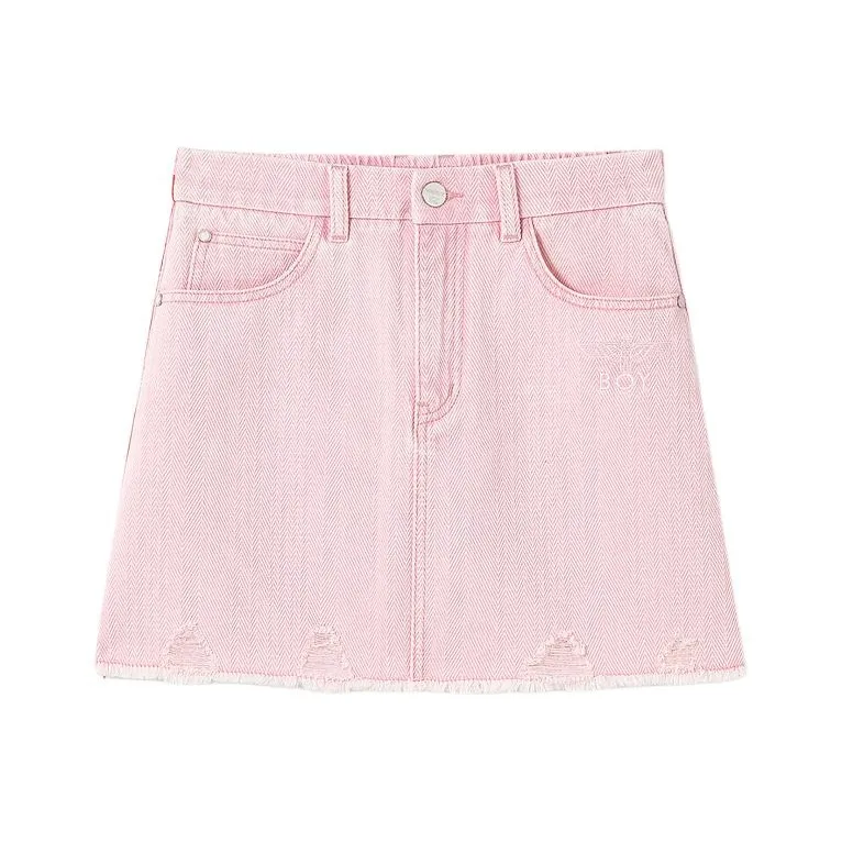 Boy London Джинсовые короткие юбки Женские Розовый