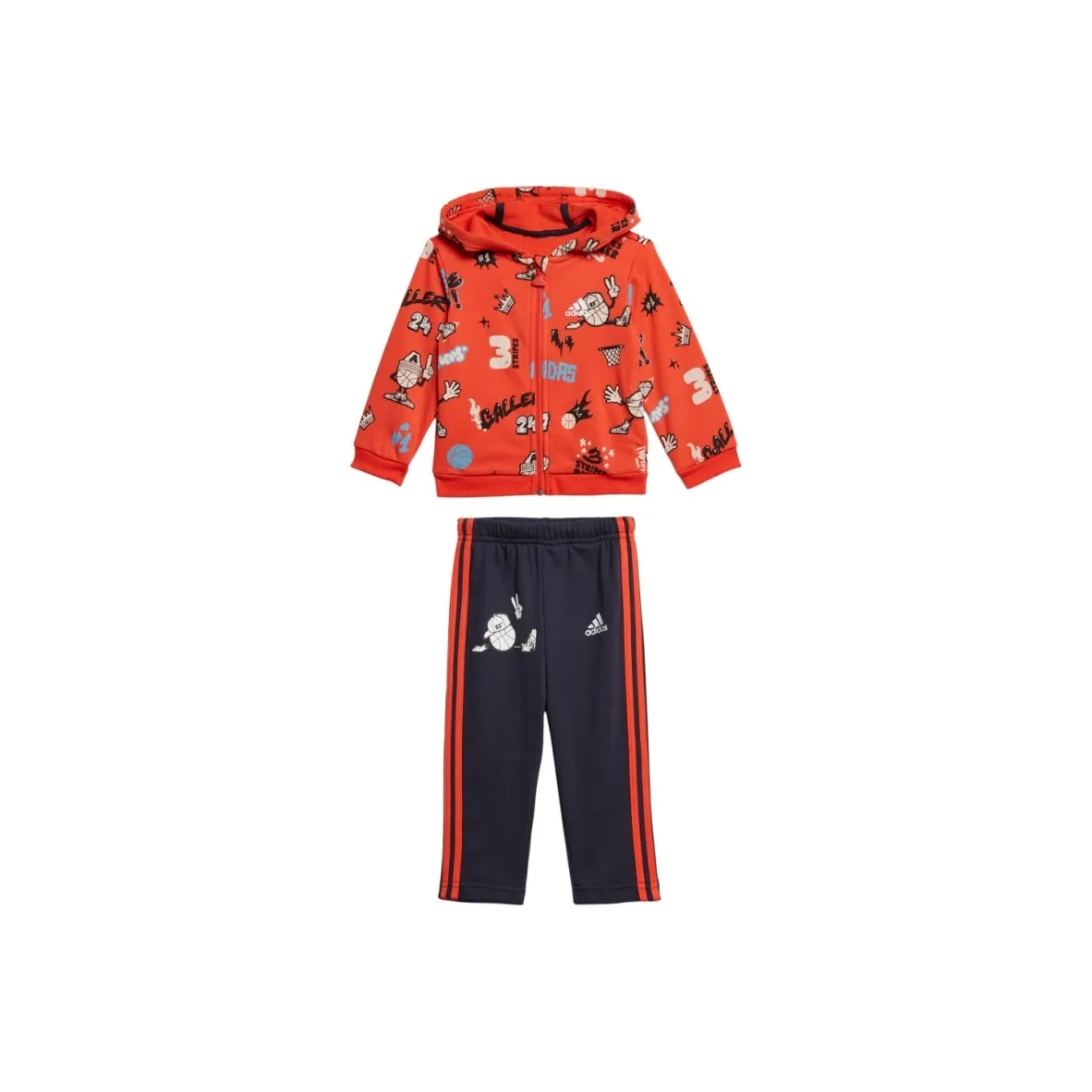 Adidas Повседневная спортивная одежда Красный синий для малышей и детей дошкольного возраста