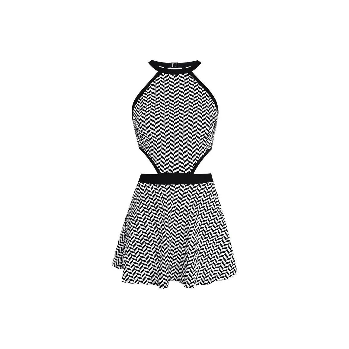 BALNEAIRE One Piece Swimsuits Women's Vintage Black White