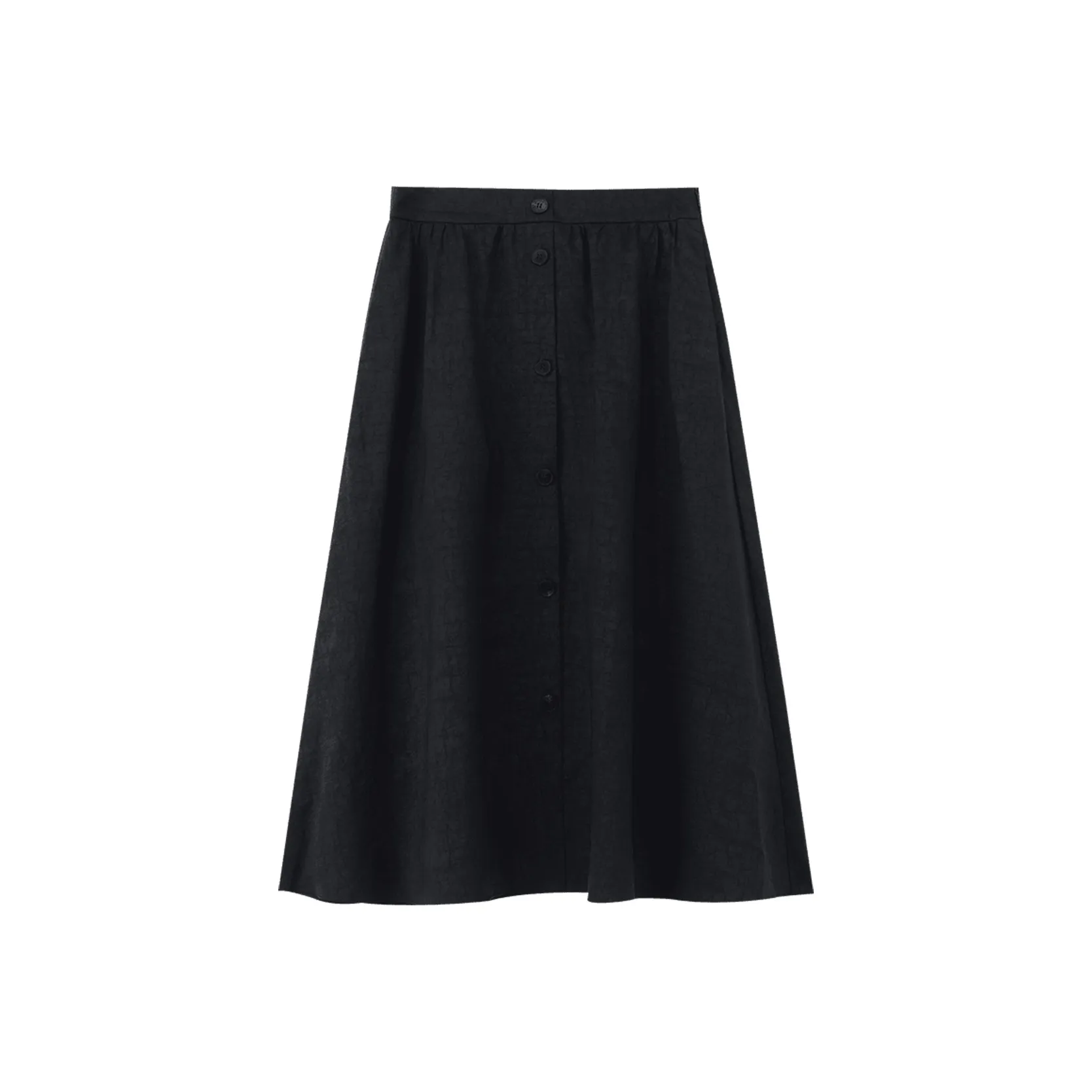 GOELIA Повседневная длинная юбка женская черная