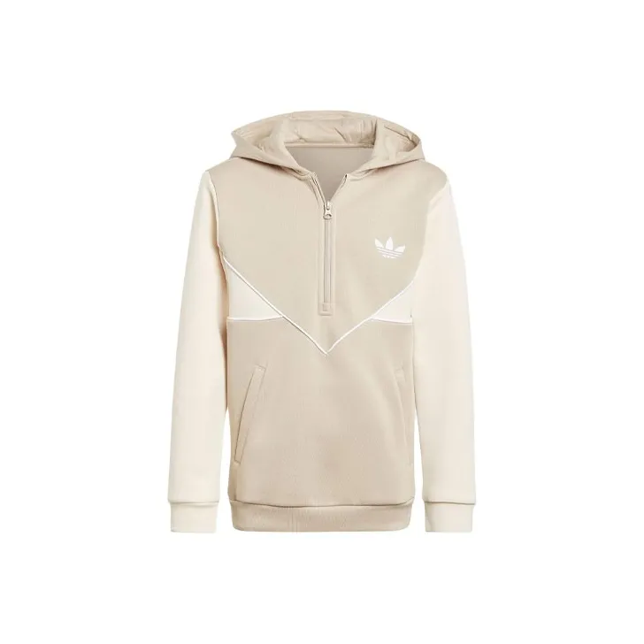 Adidas Originals Adicolor Полузастежка Толстовка Детская Светло-Янтарная