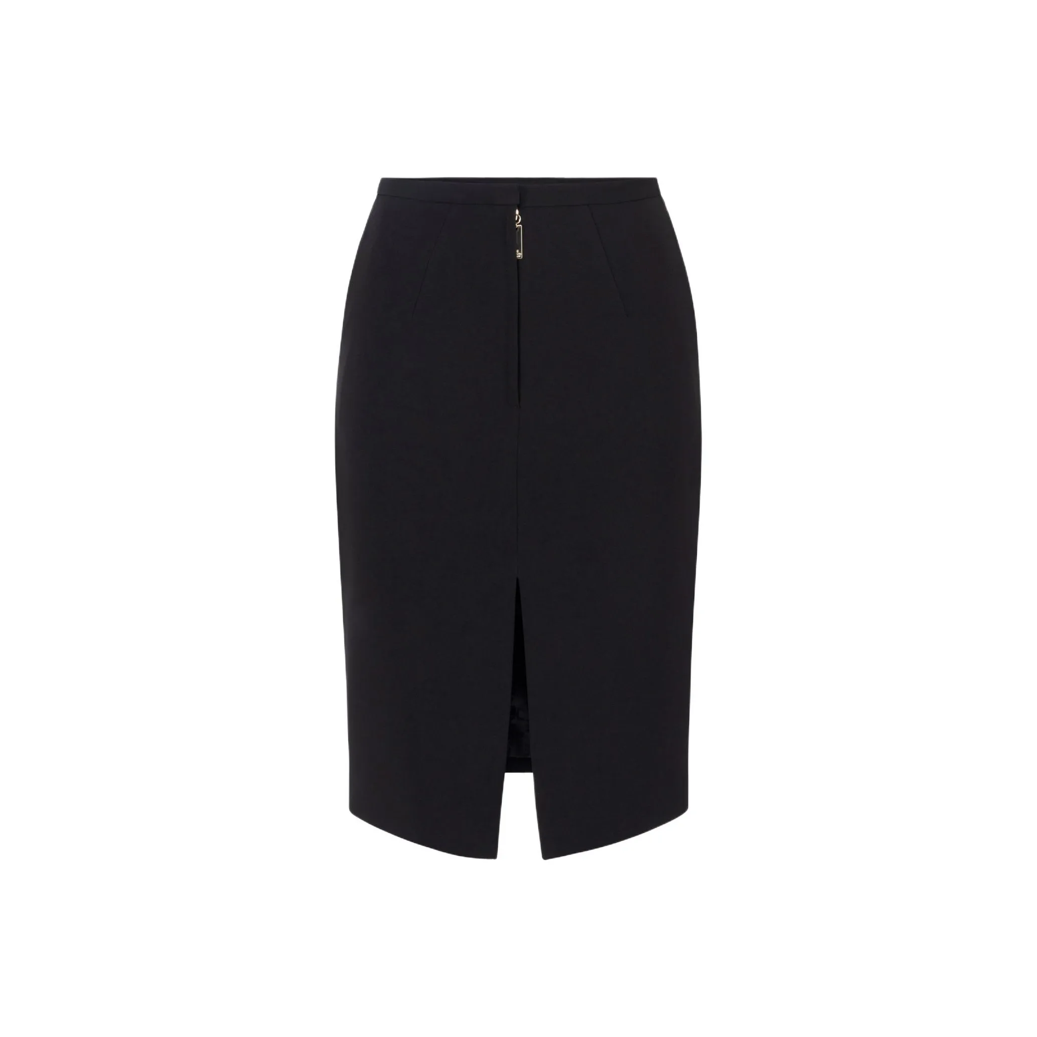 Elisabetta Franchi Midi Skirt In Lightweight Crêpe Fabric Casual Long Skirt Women's Black