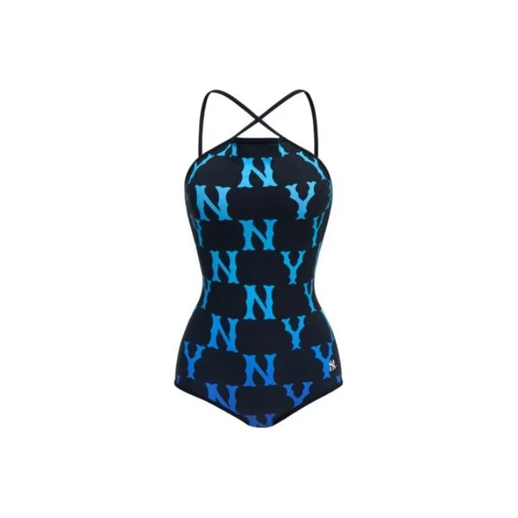 MLB Черные Женские Ван-Пис Купальники