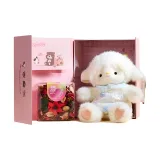 선물 박스 세트 - 램 오렌지 - 인퓨즈드 드라이 플라워 세트 2, 높이 1cm, TGPZH88961