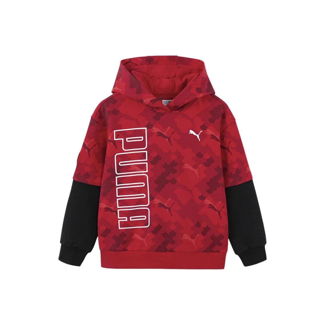 PUMA Свитшот Sportstyle Series SS25 Красный Черный Тон 00369 Детский