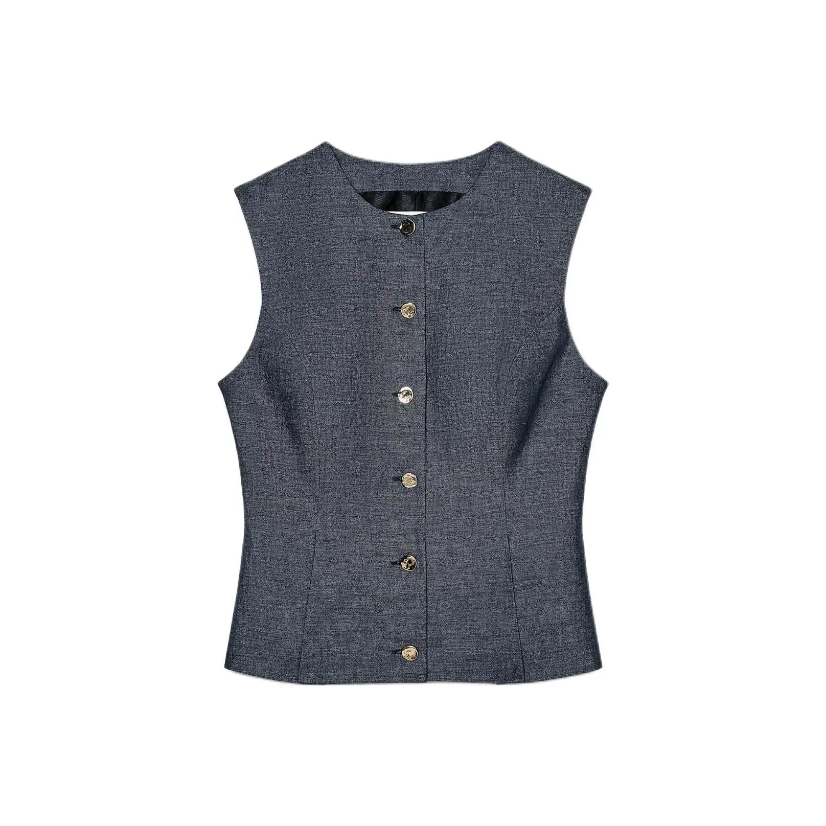 ZARA Vests Women's Light Indigo