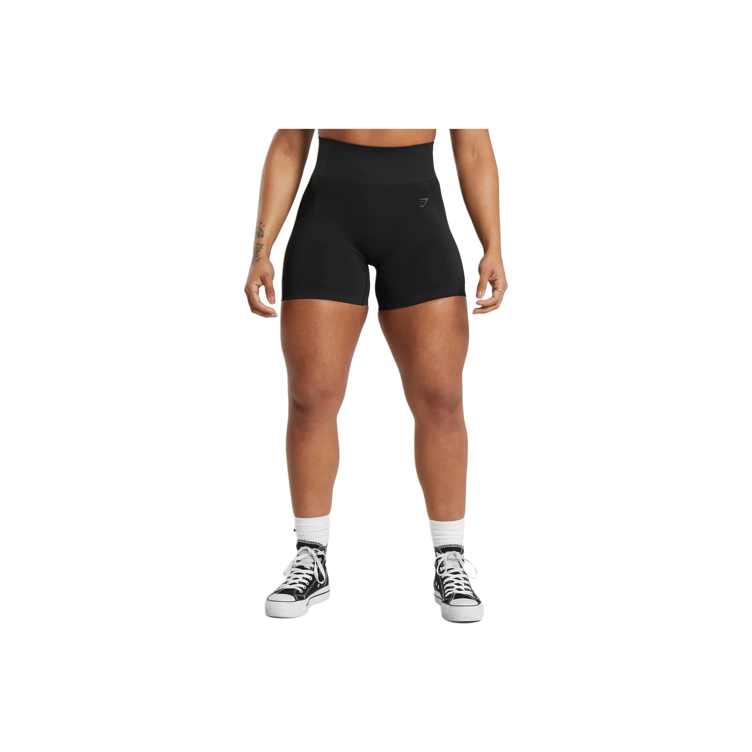 GYMSHARK Спортивные шорты Женские Черные