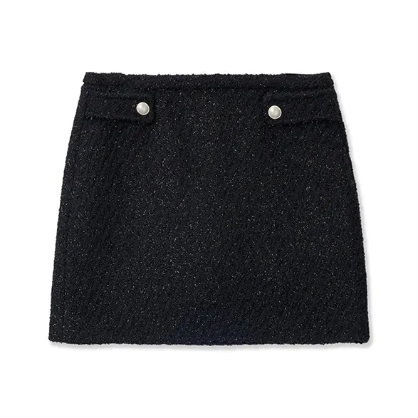 MICHAEL KORS Metallic Tweed Mini Skirt
