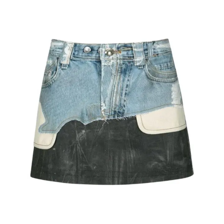 ANDERSSON BELL SS24 Джинсовые шорты Женские Синий Черный