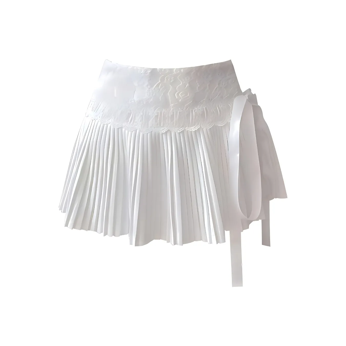 POPO.INFO Повседневные короткие юбки Женские Белые