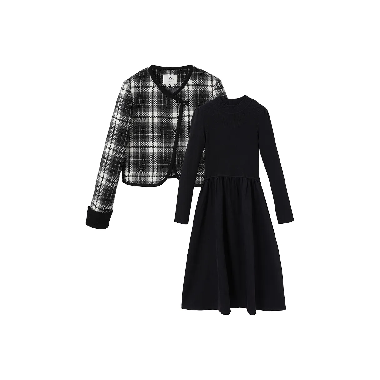 XIANGYING Комплект с юбкой Женские Черный