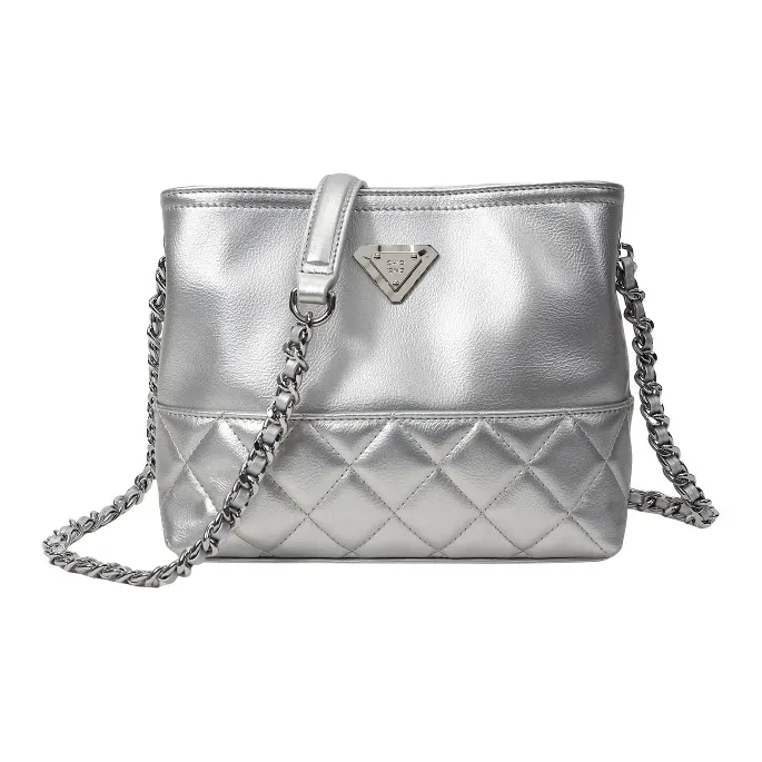 PAYOT Микрофибра Синтетическая Кожа Streamer Galaxy Плечевая Сумка Стандартная Женская Серебряный