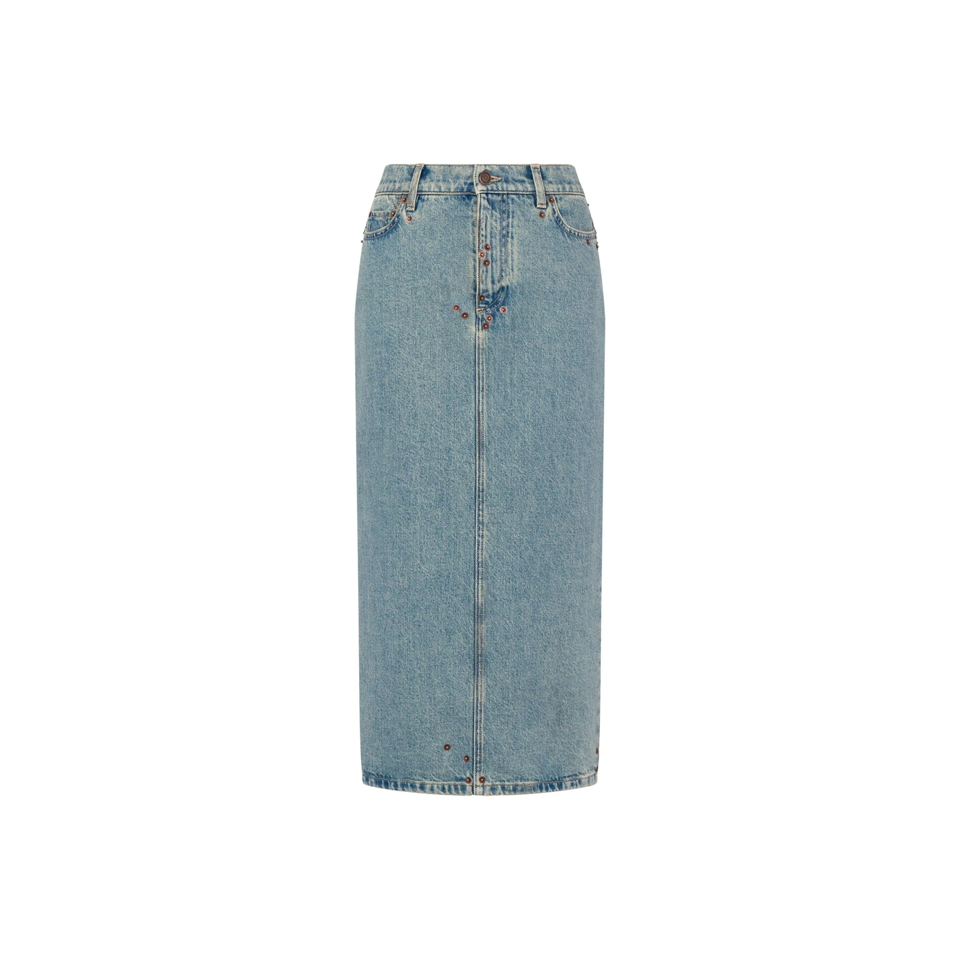 MOSCHINO Denim Midi Skirt