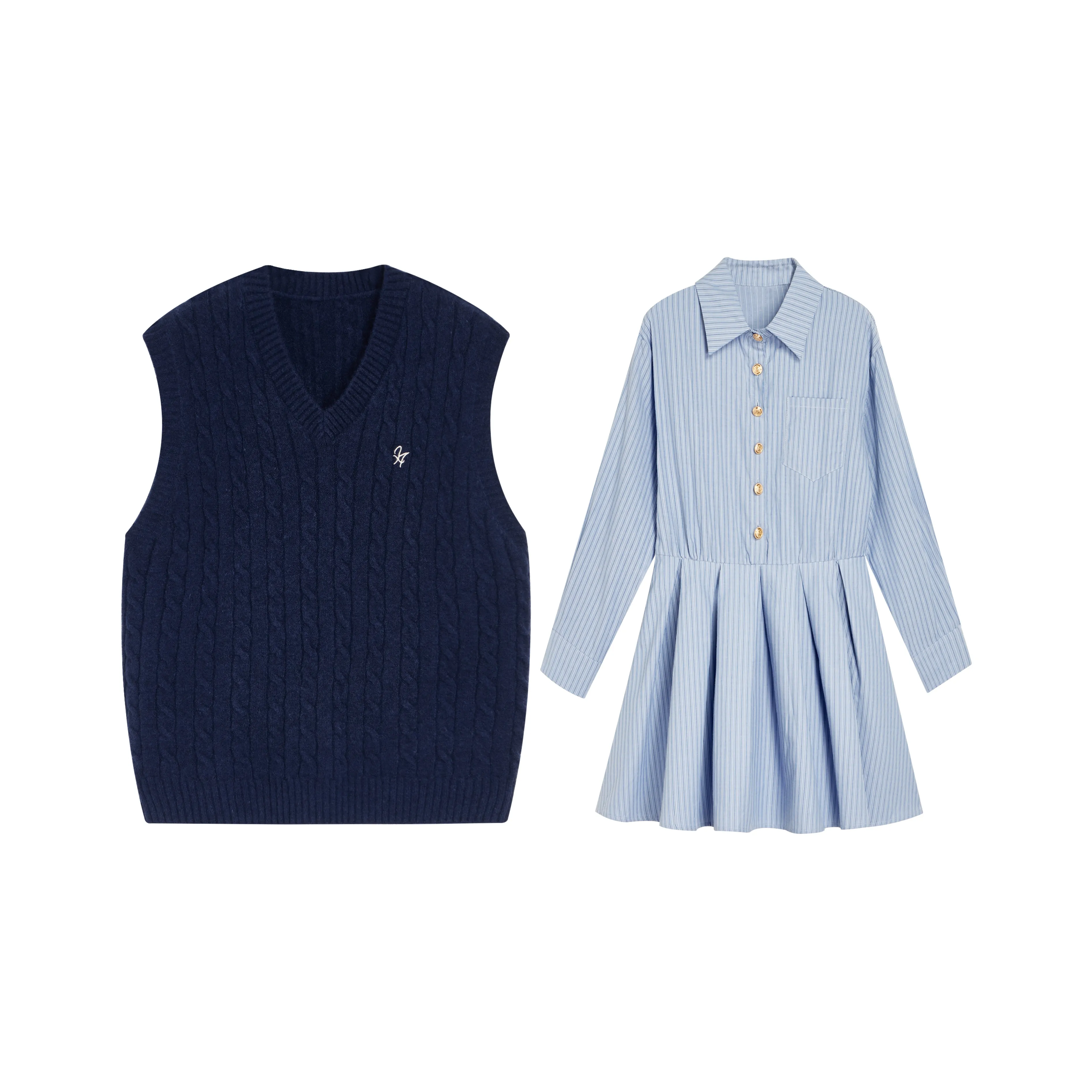 LEMON FAIRY Skirt Set Women's Blue