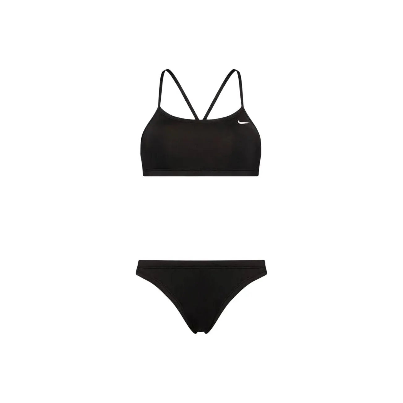 Nike Essential Women's Racerback Bikini Split Swimsuit Women's Black