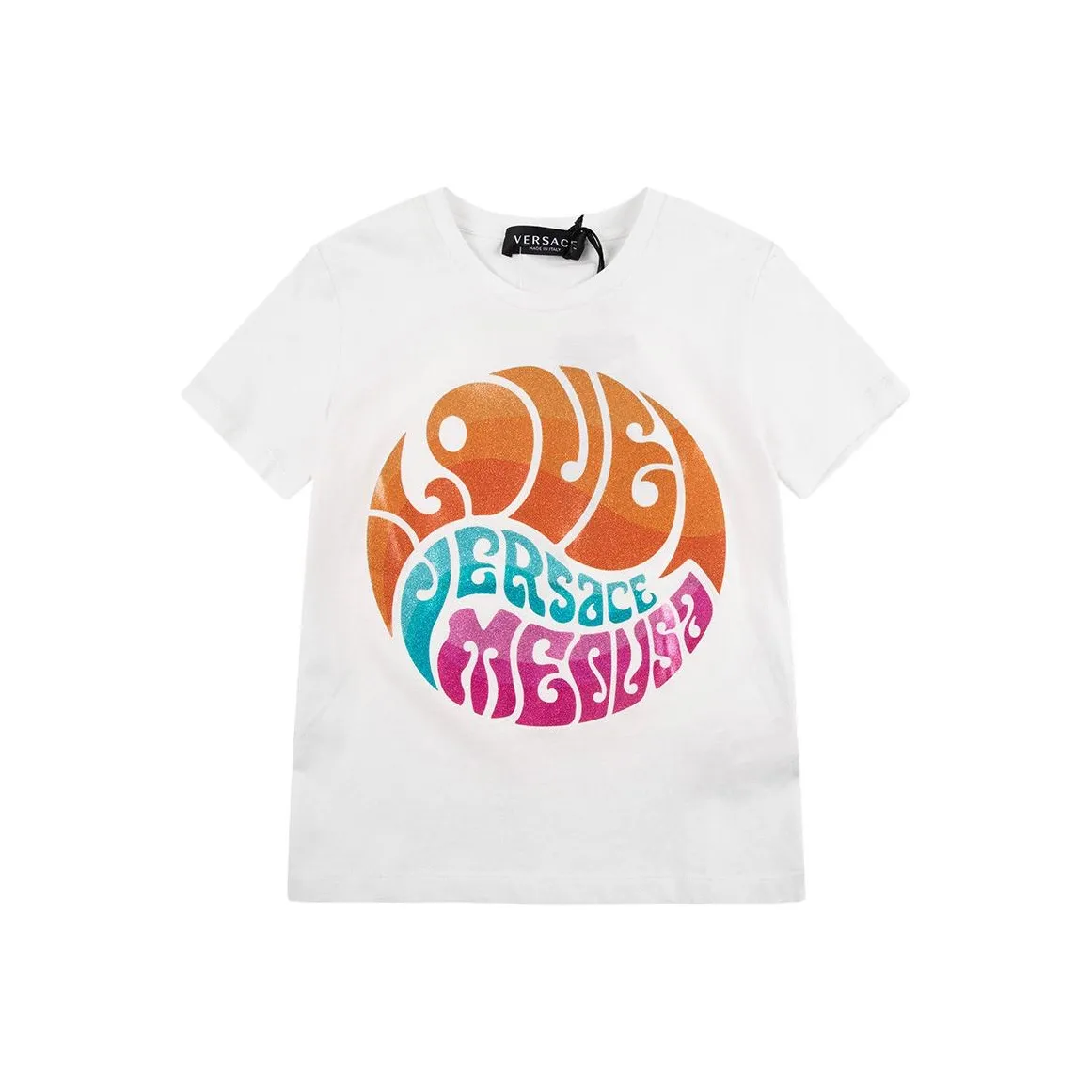 VERSACE SS24 T Рубашка Белая Детская