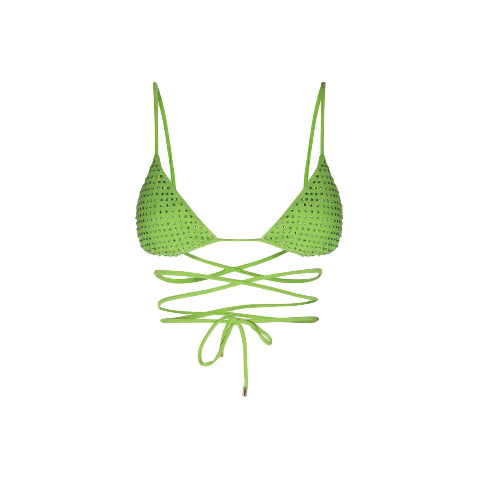 Self portrait Hot Fix Crossover Strap Detail Bikini Top