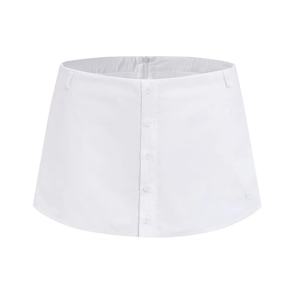 Ariseism Повседневные короткие юбки Женские Белые
