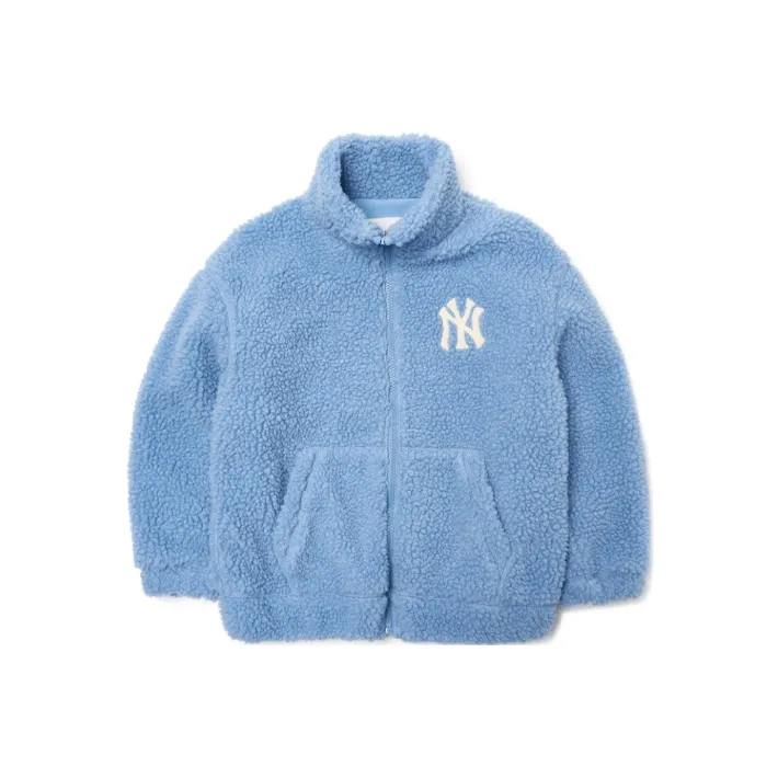 Mlb Base Logo Бархат Feel Куртка Синяя Детская