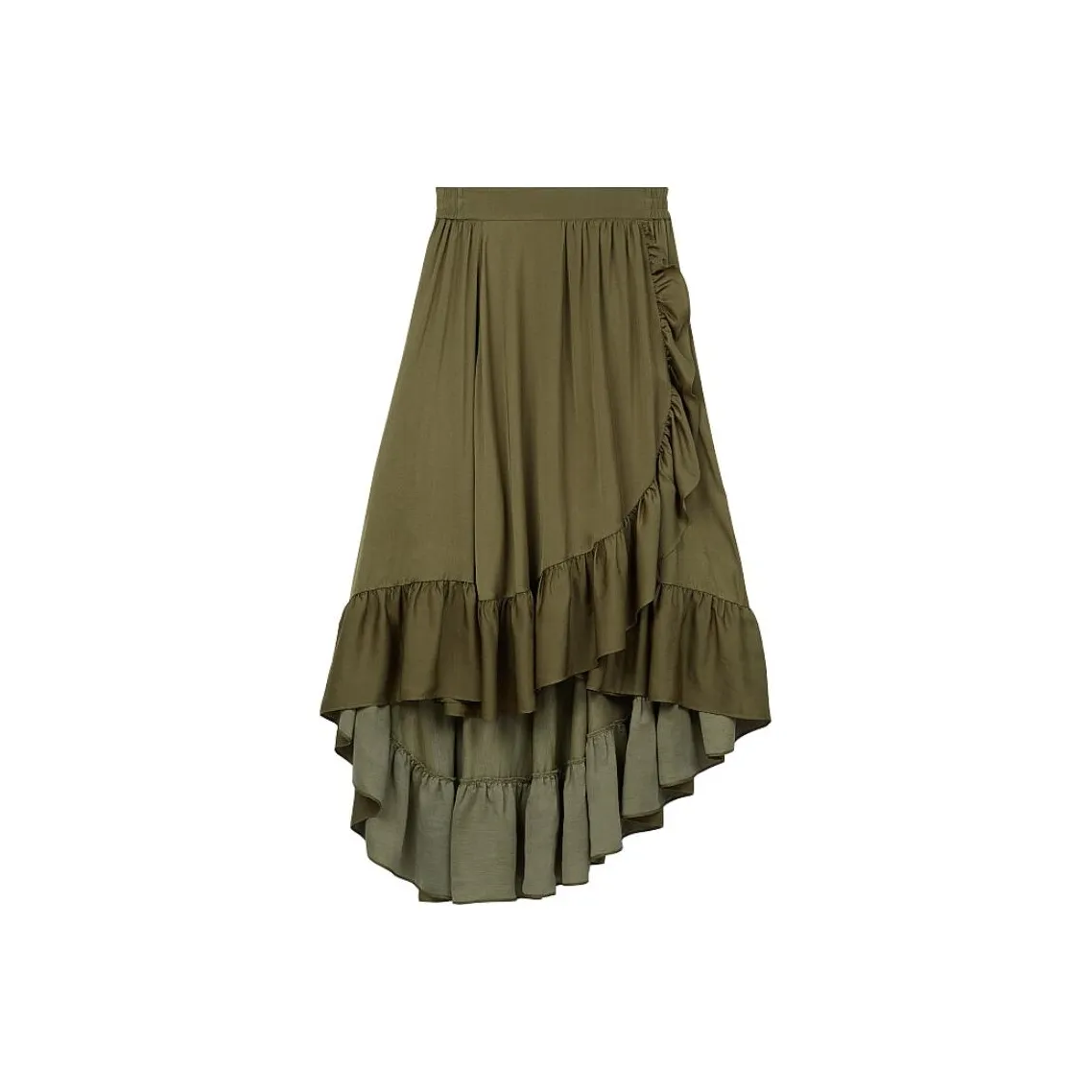 Maje Повседневный Длинный Юбка Женские Хаки