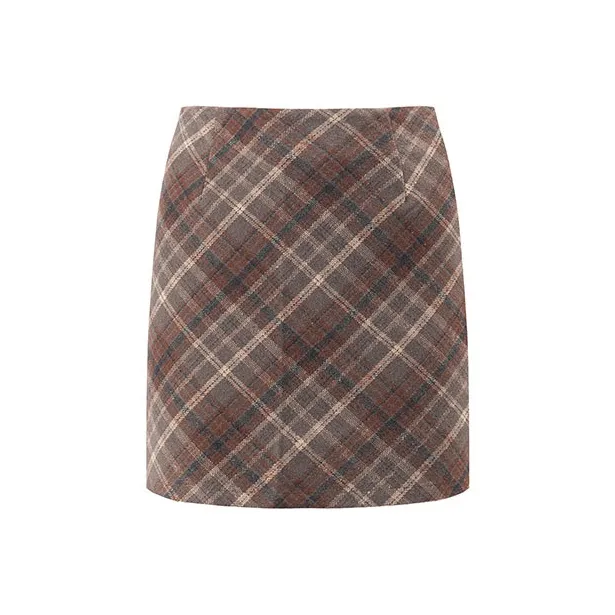 ZAZN Повседневные короткие юбки Женские Кофе