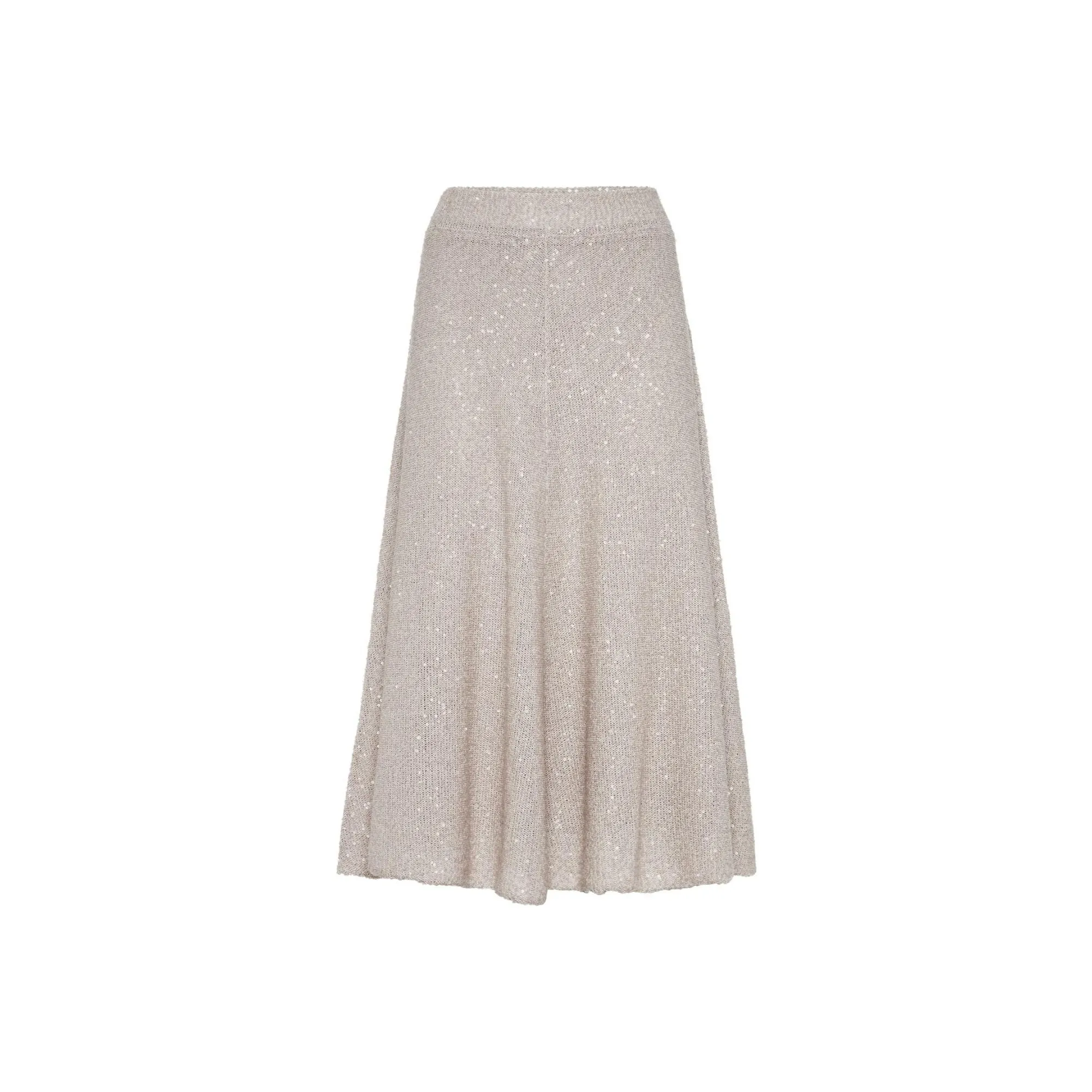 Brunello Cucinelli Sequin embellished Knitted Midi Skirt
