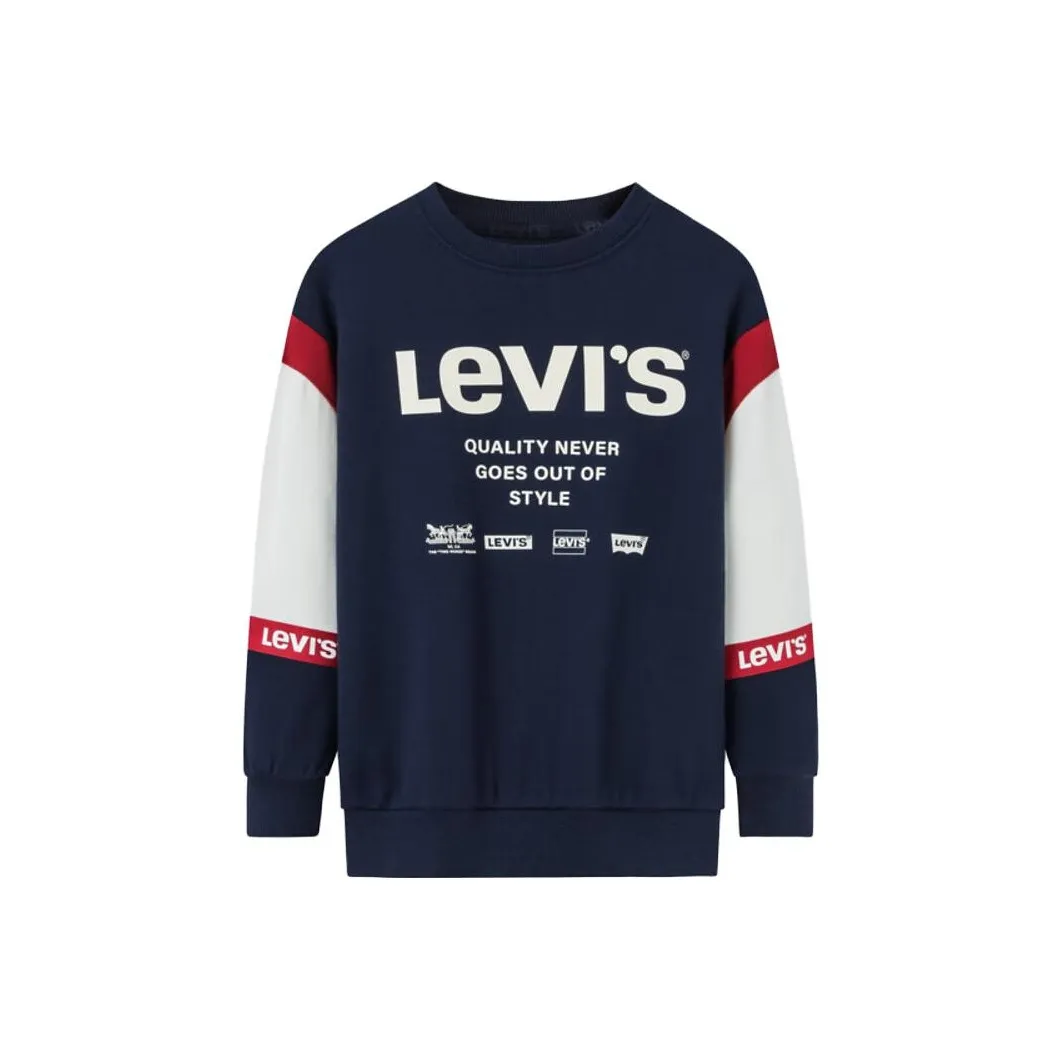 Levi's Свитшот Темно-Королевский Синий Детский