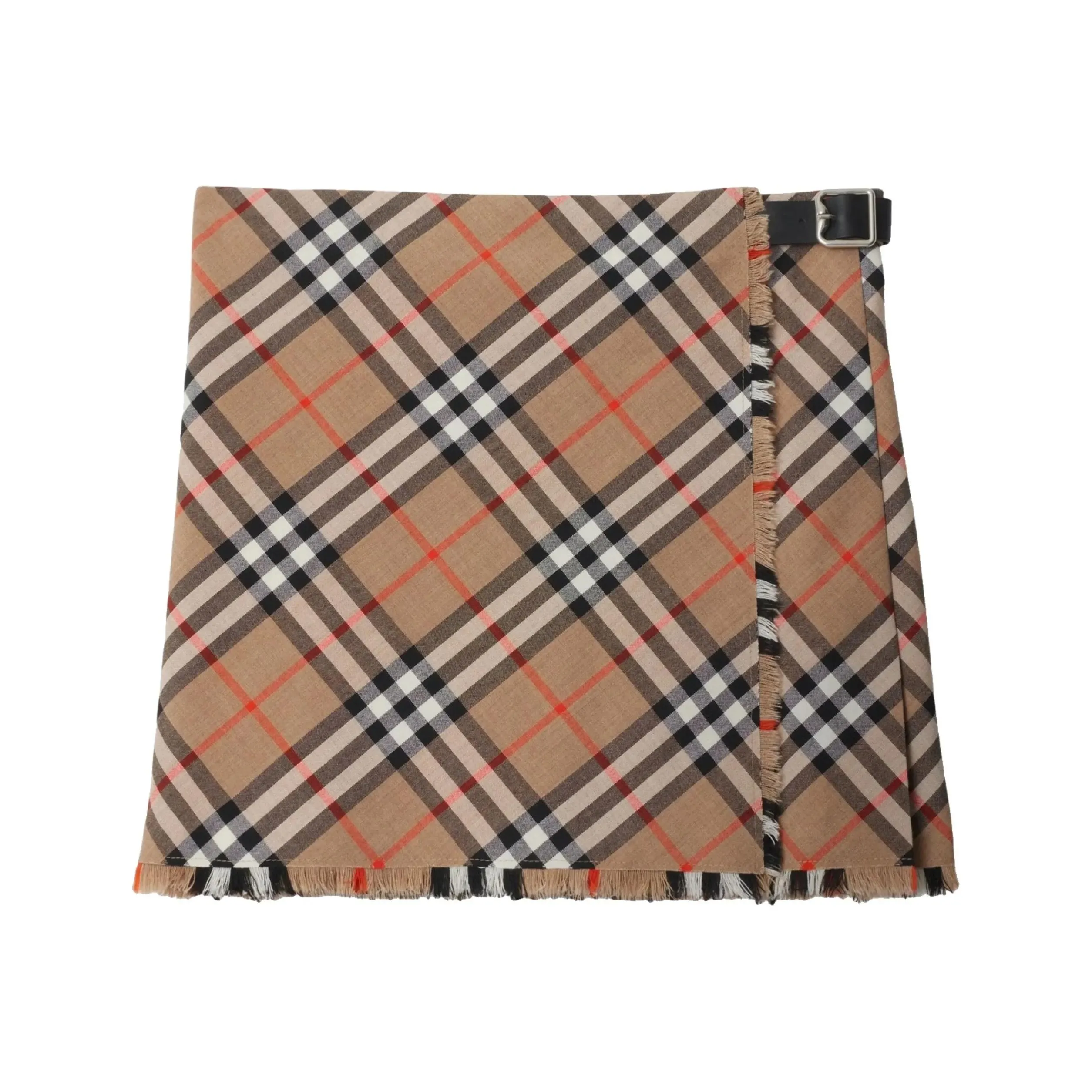 Burberry Checked Pleated Mni Skirt