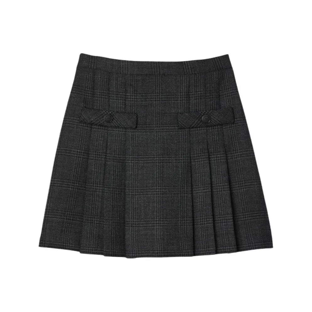 Sandro Повседневные короткие юбки Женские Темно-серый
