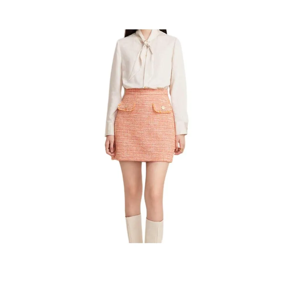 Goodland Повседневные короткие юбки Женские Апельсин