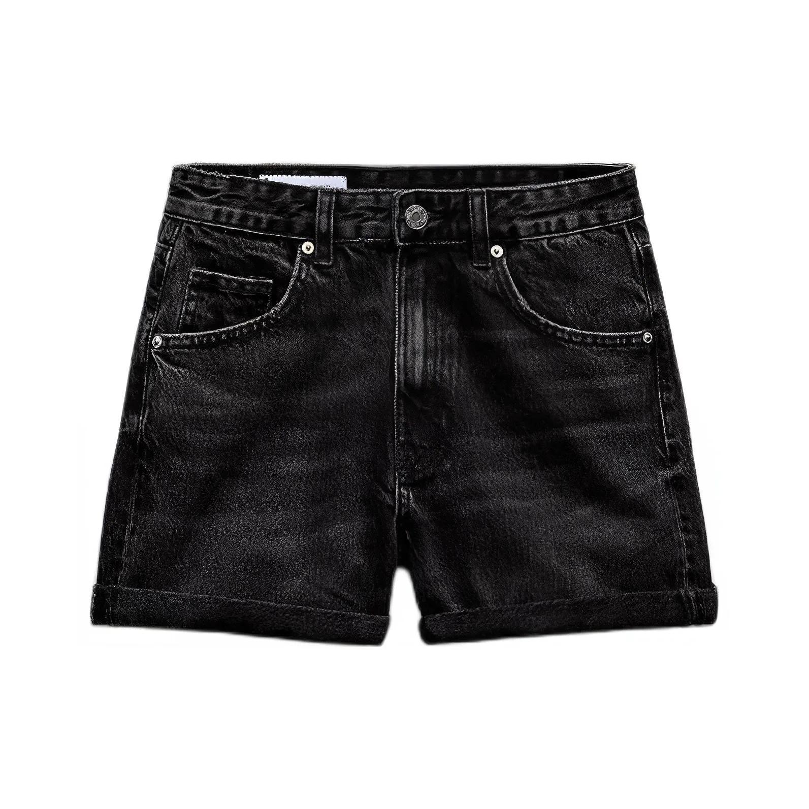 ZARA Denim Shorts Women's Black