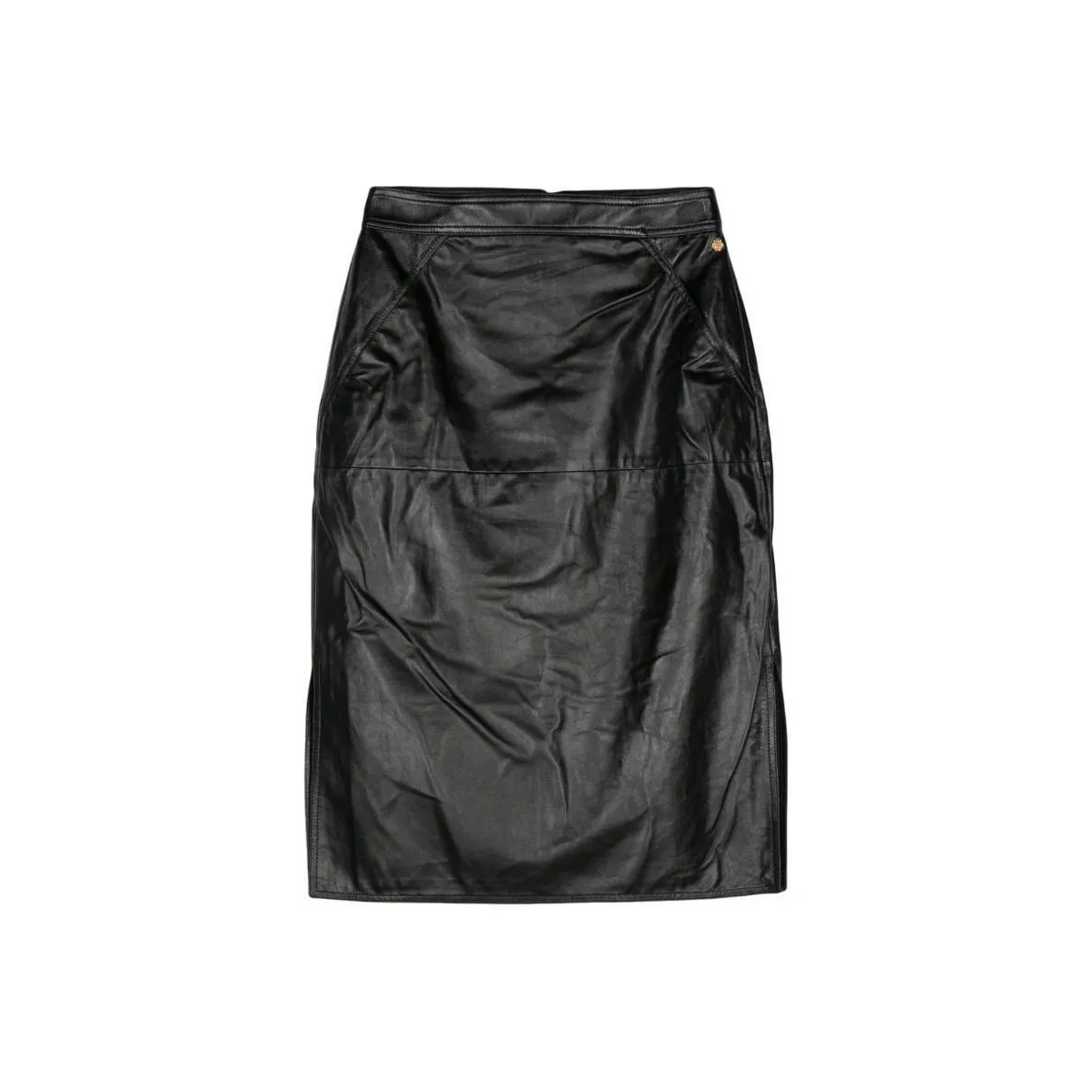 BALLY Leather Midi Skirt