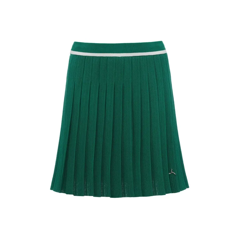 LI NING 1990 Classic Collection Повседневные короткие юбки Женские Cool Сосновый зеленый