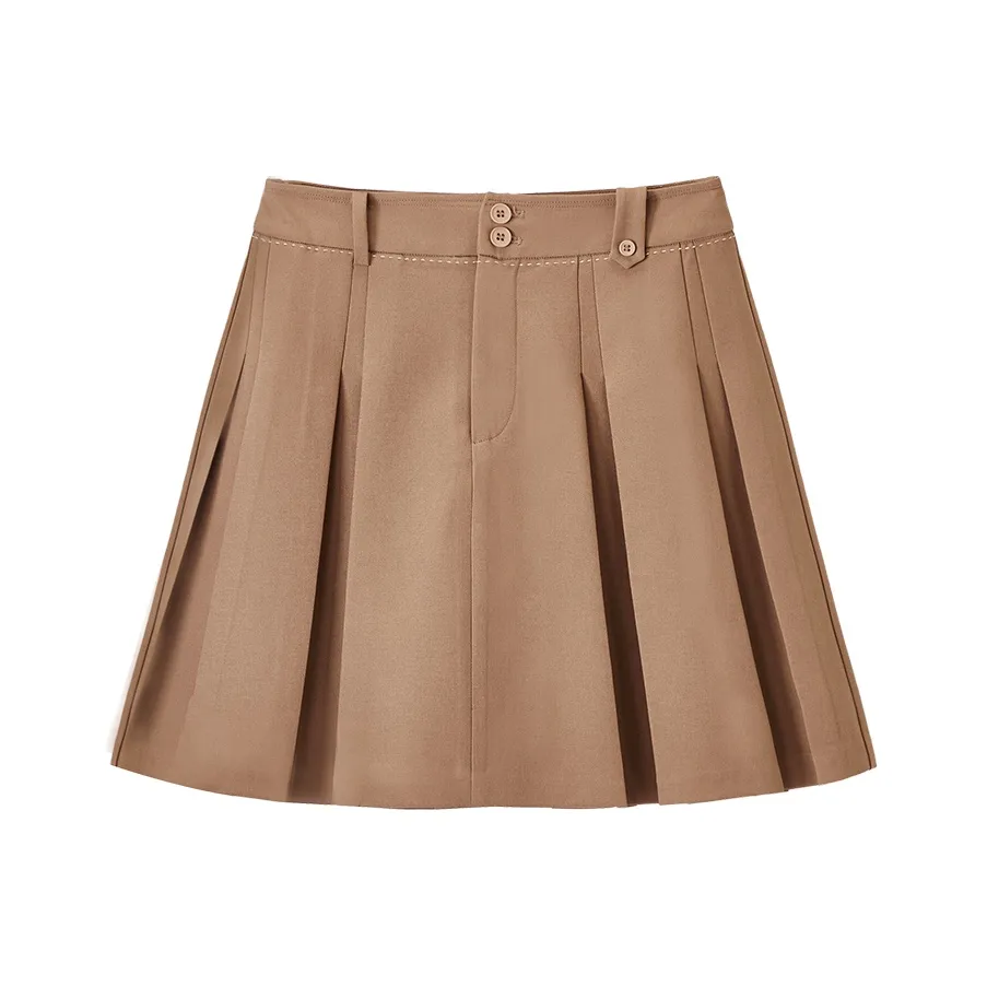 XIANGYING Повседневные короткие юбки женские CAMEL
