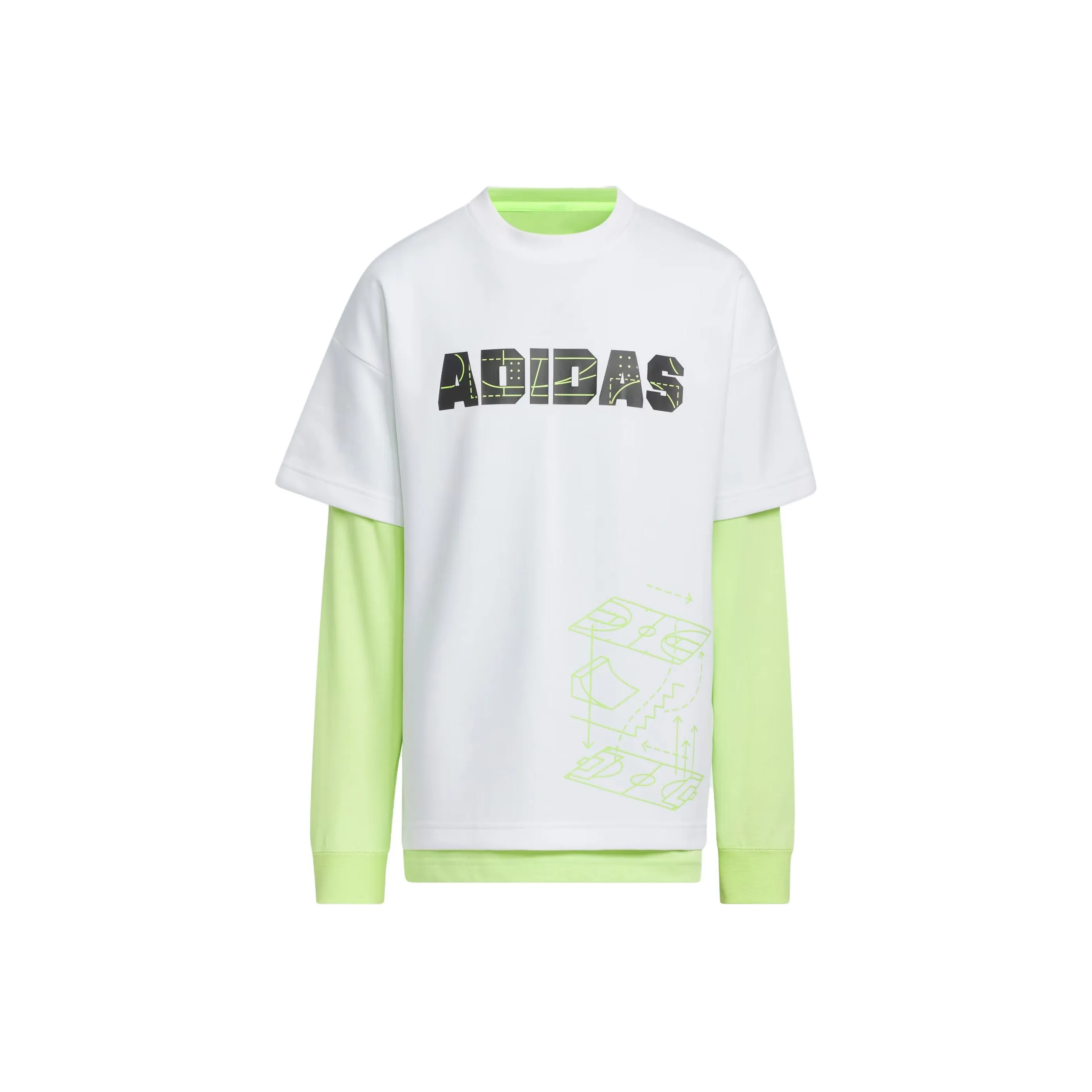 Adidas Express Белый Kids T Рубашки