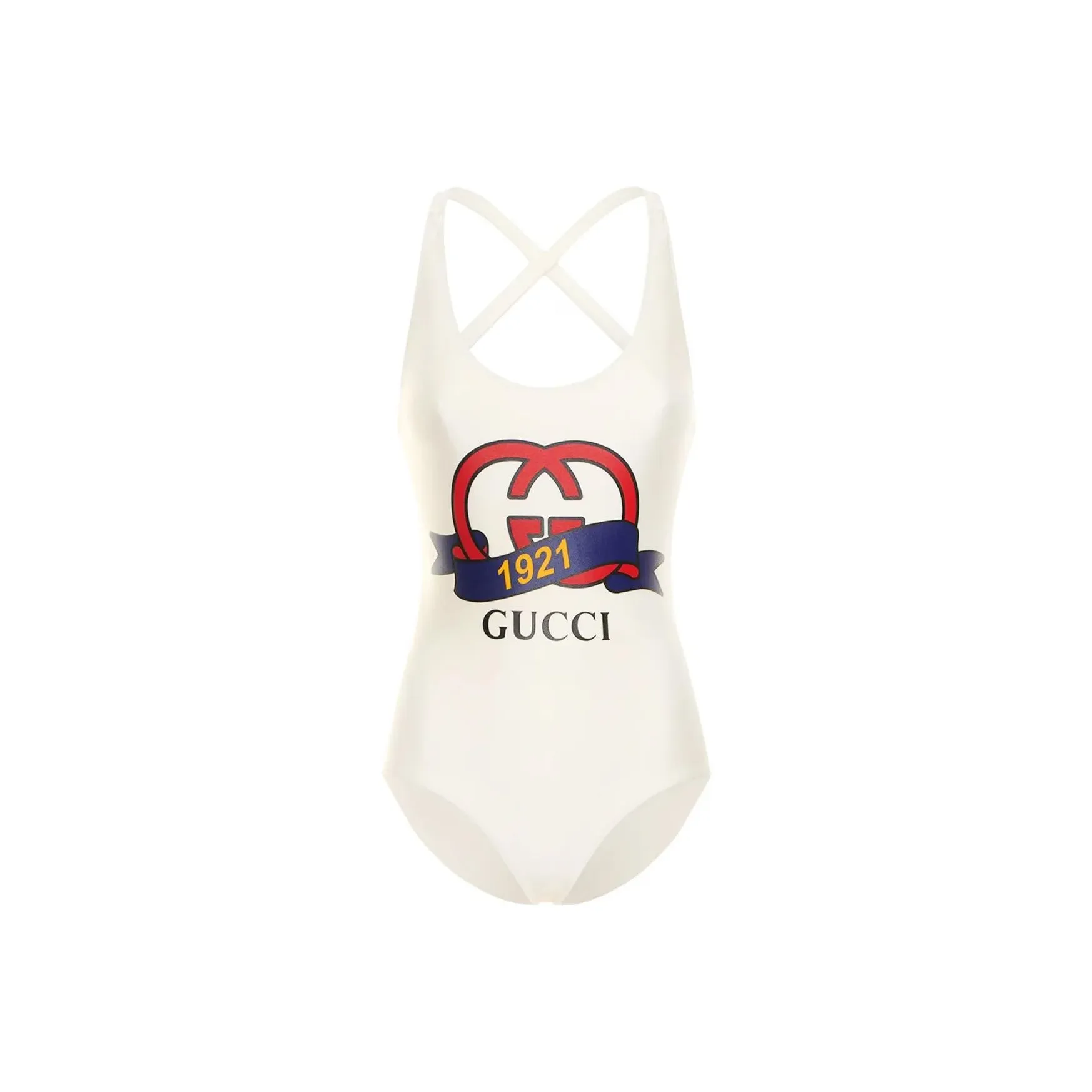 GUCCI SS23 One piece Swimsuit Women's Ivory White
