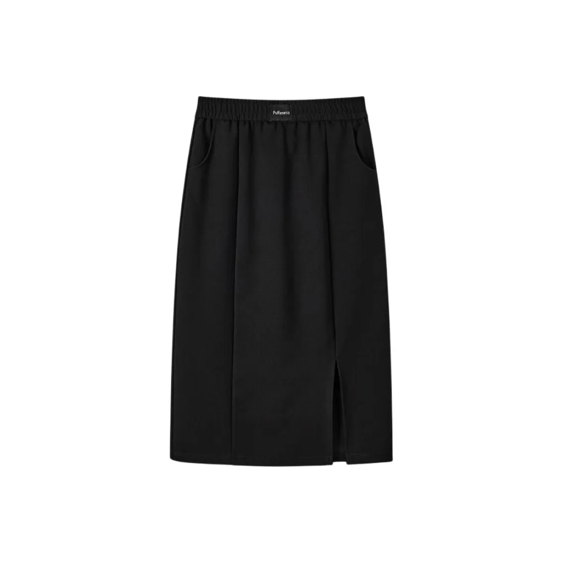 EICHITOO Повседневный Длинный Юбка Женские Черный