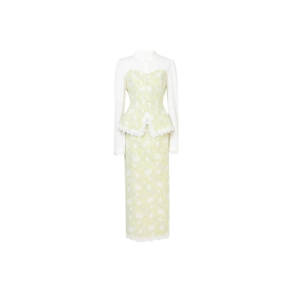 Duffy Fashion Skirt Set Women's Yellow Green