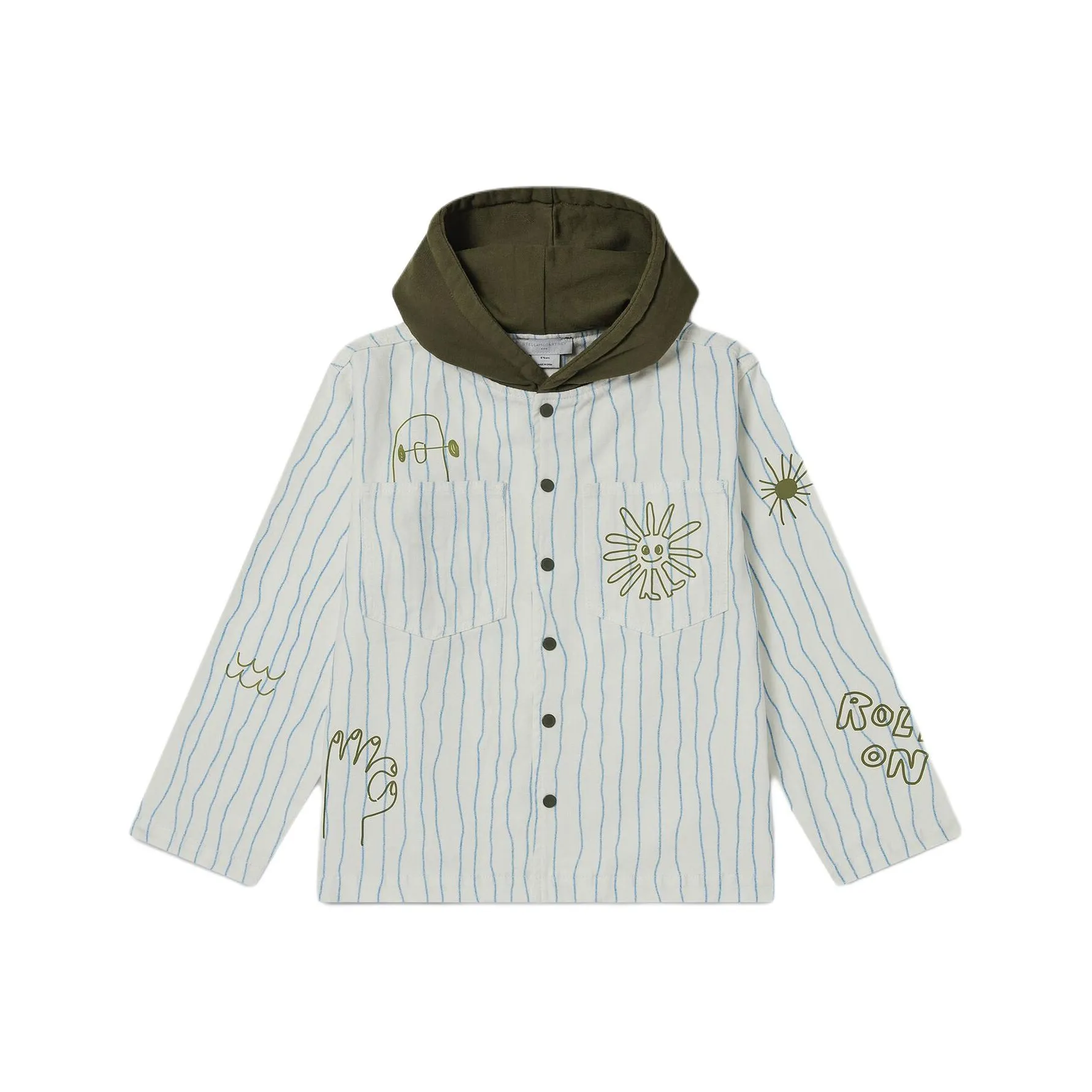 Stella McCartney Куртки и Пальто SS25 Кремовый Детский