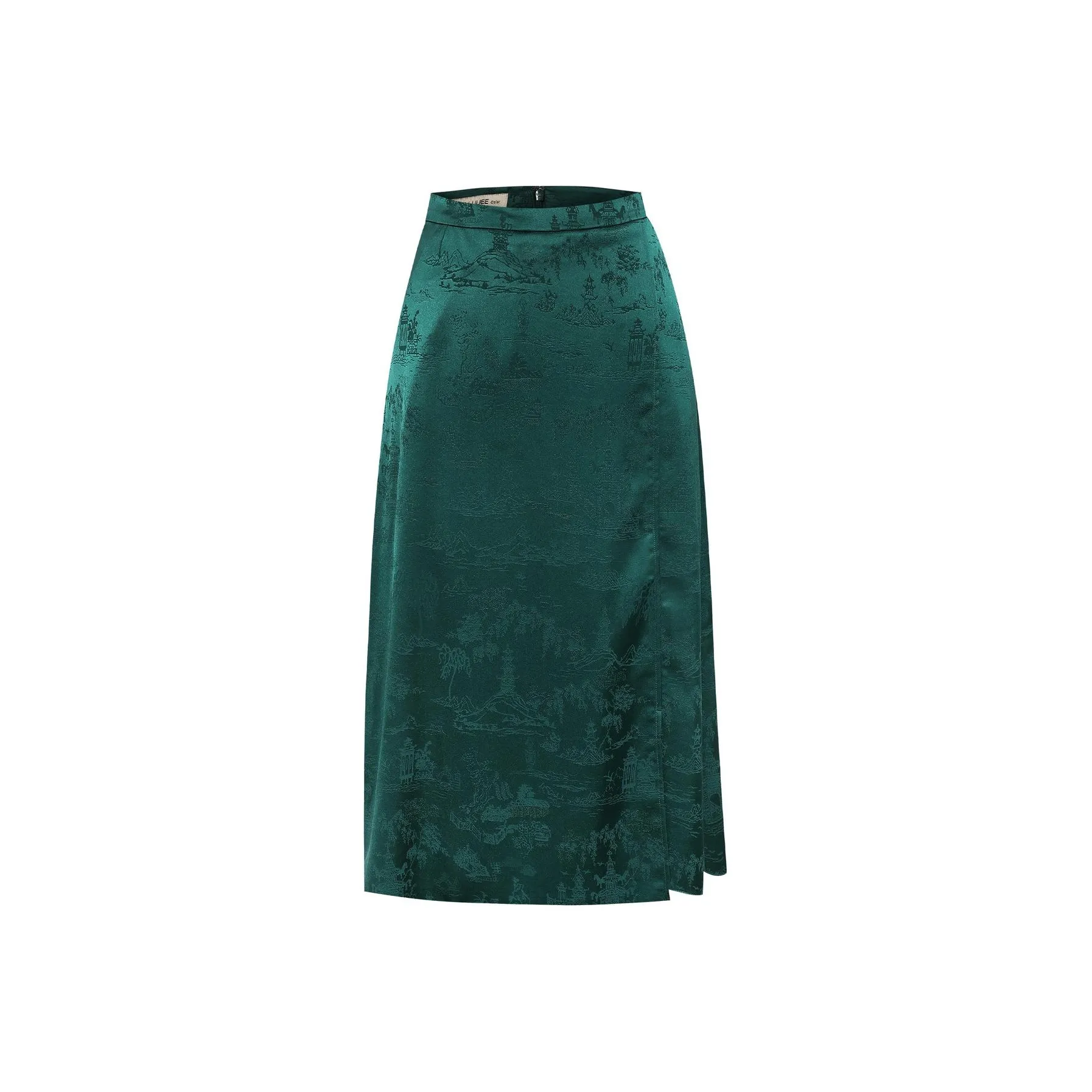 BBLLUUEE Повседневный Длинный Юбка Женские Бирюзовый