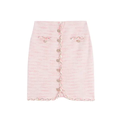 BEBE Розовые Женские Повседневные Короткие Юбки