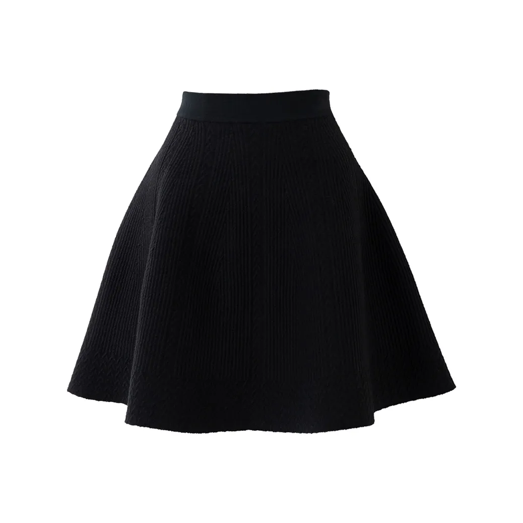 SOON FLOWER Повседневные короткие юбки Женские Черный